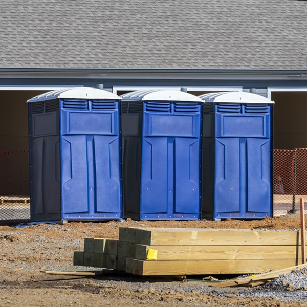 how often are the porta potties cleaned and serviced during a rental period in Bendon Michigan